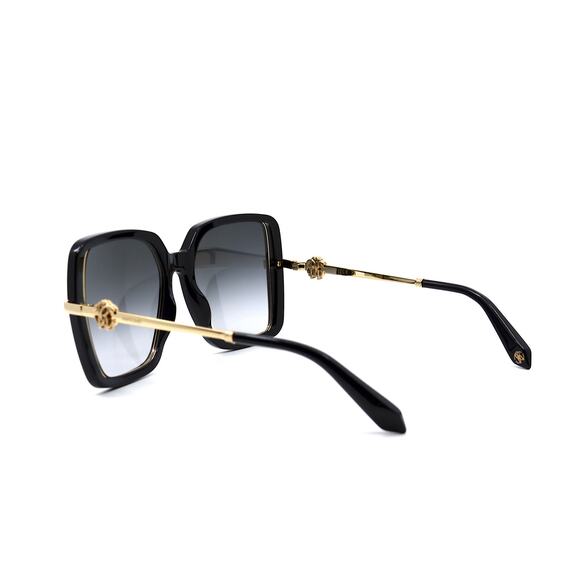 NEW ROBERTO CAVALLI SRC007 BLACK GOLD GREY LENS AUTHENTIC SUNGLASSES - Picture 5 of 10